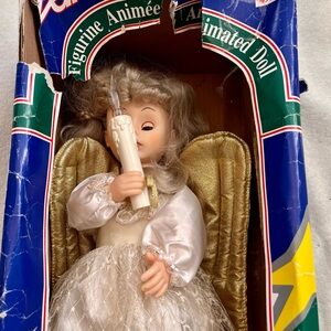 Zellers Angel Figurine Animated Doll with Candle